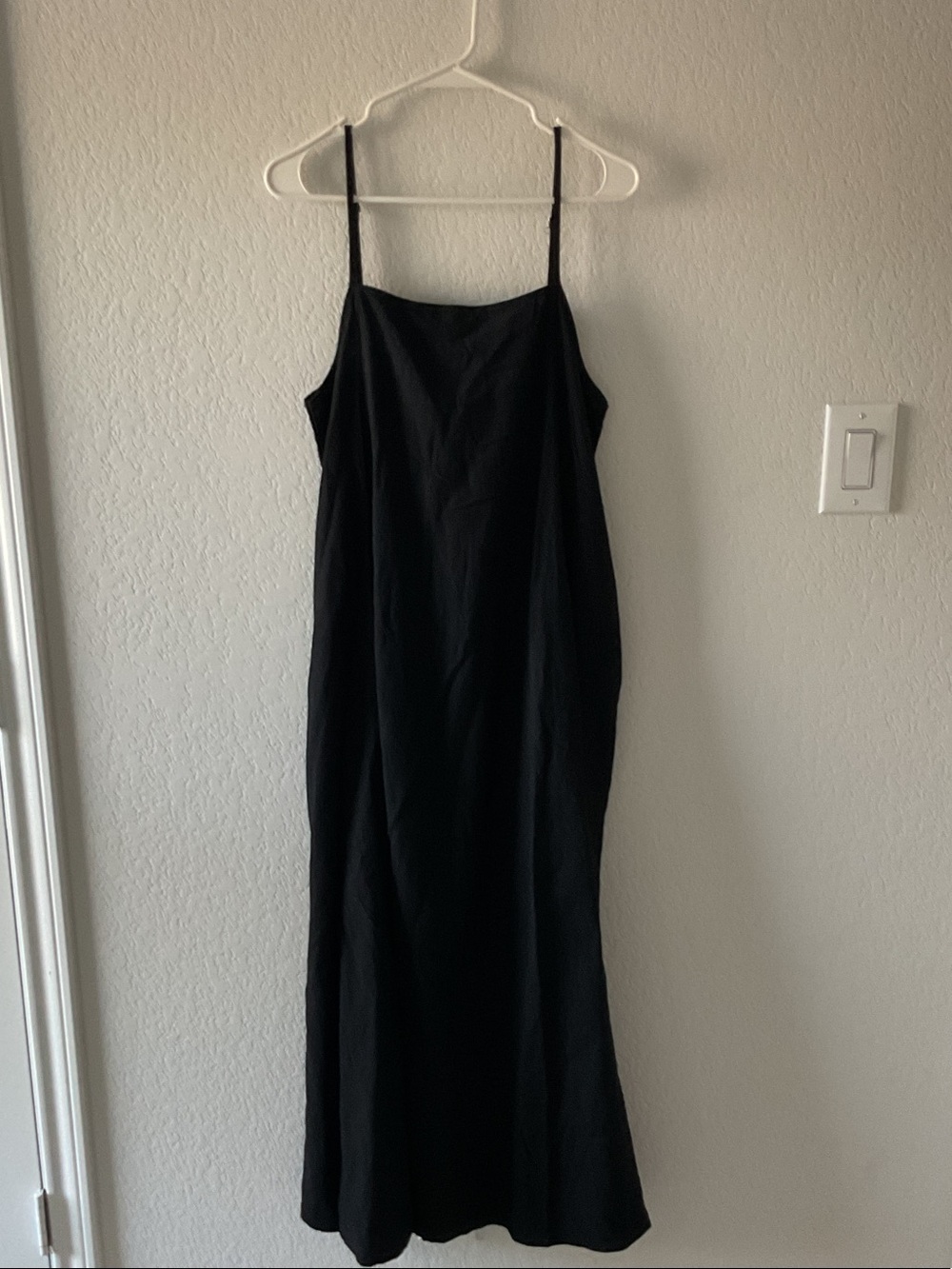 Black Linen Maxi Dress
